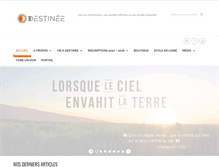 Tablet Screenshot of ecoledestinee.com